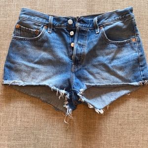 Levi’s 501 button fly denim shorts